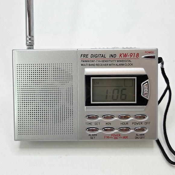 FRE Digital Radio KW-918 Portable Mini Digital Multi Band Receiver Alarm Clock - Picture 1 of 10